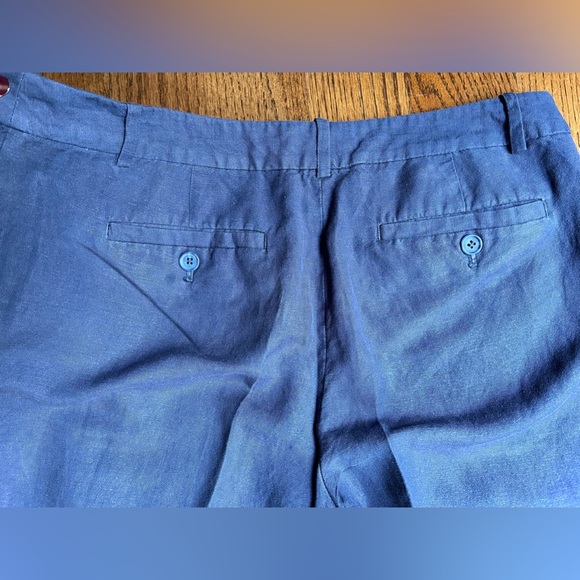 Loft Linen Ankle Crop Pants - Picture 3 of 7